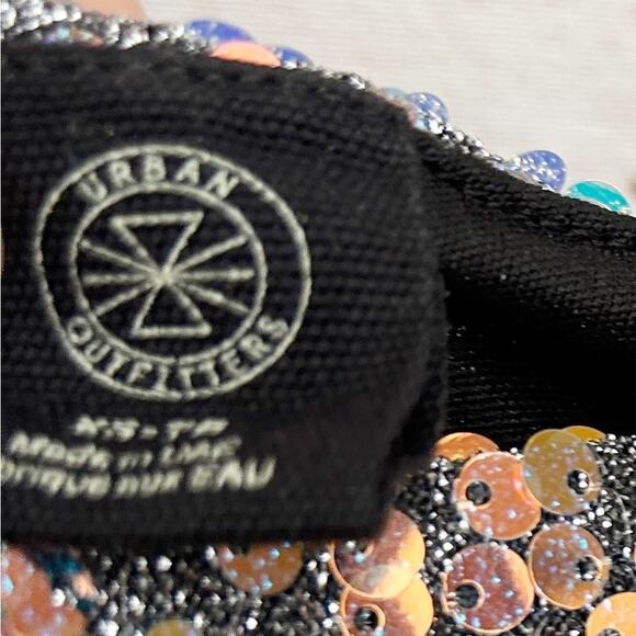 URBAN OUTFITTERS Kyle Holographic Sequin Mini Dress Size XS - Picture 7 of 9